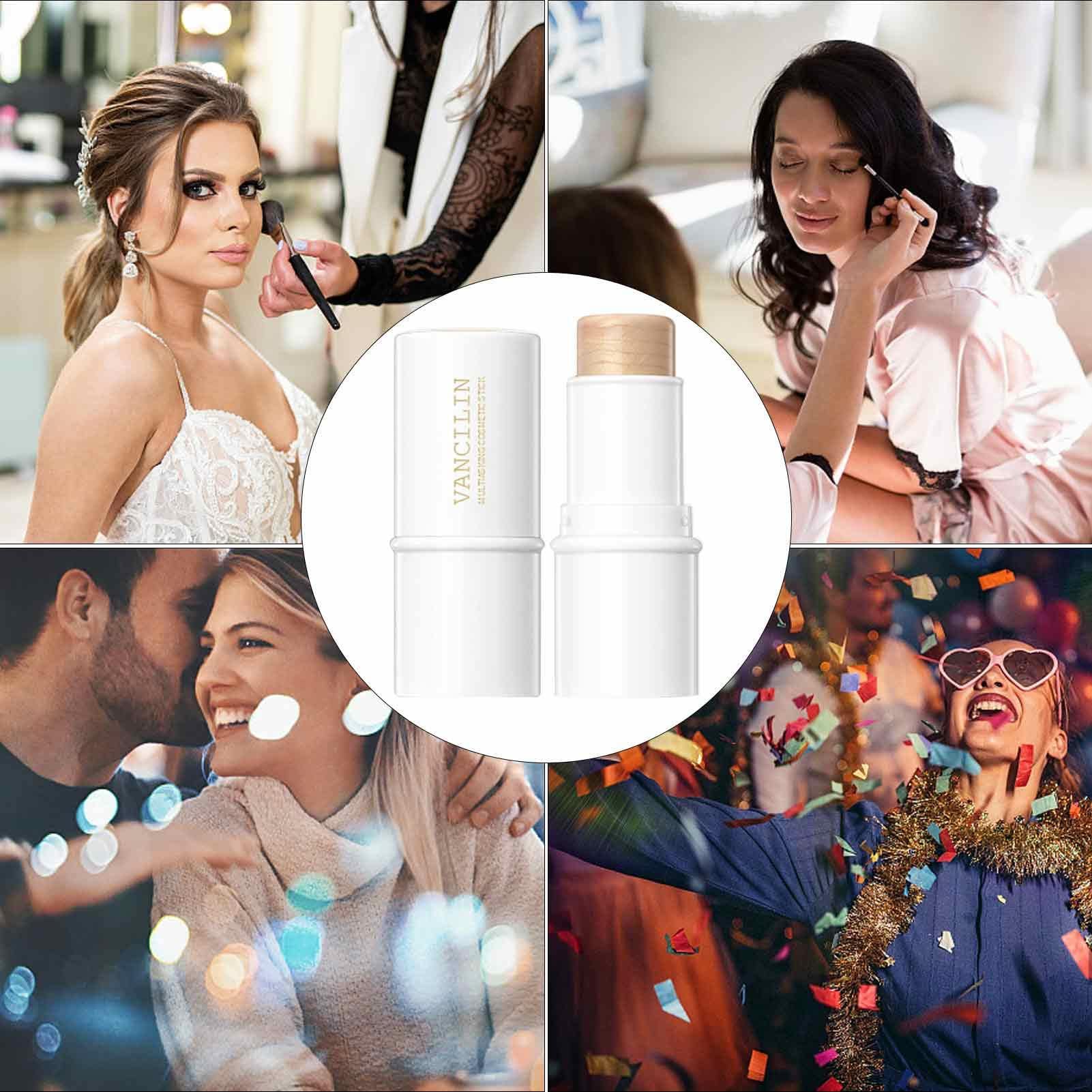 Multi Stick, Multifunctional Bronzer Pen, Face Stick Lip And Cheek Stick Moist Lips Cream Blush Professional Makeup for Perfect Look