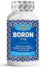 Oladole Natural Boron- 5mg (120 Tablets) | With Essential Trace Mineral For Bone Health, Joint Support, Metabolism Health, Hormone Balance, Immune Health & Muscle Performance | Non- GMO, Gluten Free
