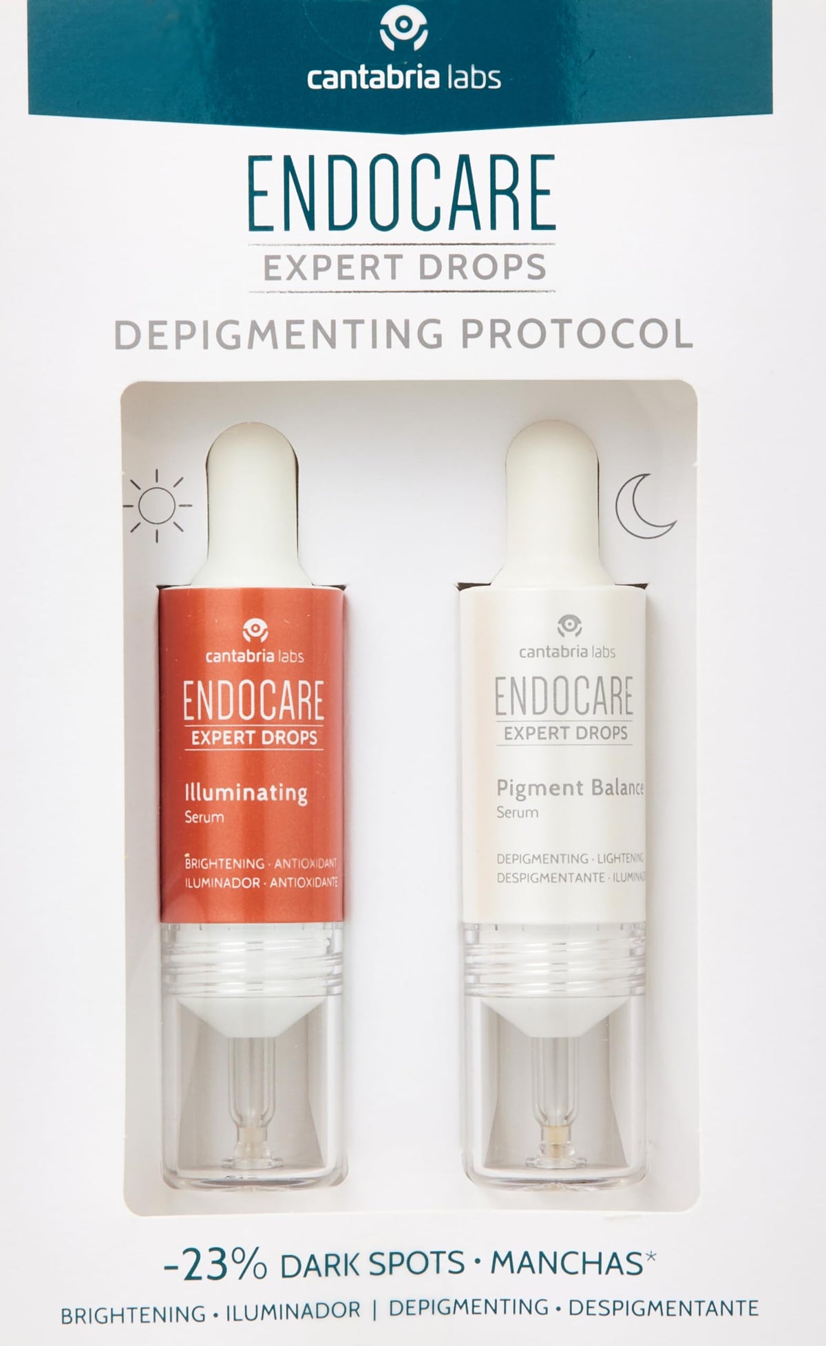ENDOCARE CANTABRIA LABS EXPERT DROPS DEPIGMENTING PROTOCOL 2X10ML