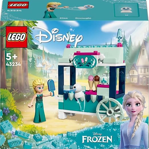 LEGO ǀ Disney Princess Elsa’s Frozen Treats Buildable Ice-Cream Toy for Kids, Girls & Boys with Princess Elsa Mini-Doll Figure and a Snowgie Figure, Makes a Fun Everyday Gift 43234