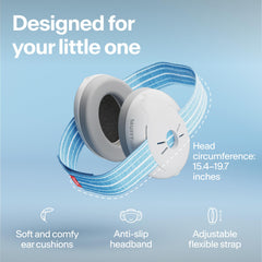 Alpine Muffy Baby Ear Defenders - Noise cancelling ear muffs for babies and toddlers from 12 to 36 months - Prevent hearing damage - Improve sleep on the move - Comfortable fit