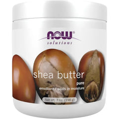 NOW Foods Solutions, Shea Butter, Skin Emollient, Seals in Moisture for Dry Rough Skin, 7-Ounce