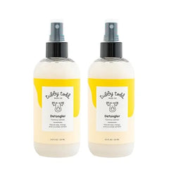 TUBBY TODD Hair Detangler Spray for Kids Hair Detangling Spray with Baobab & Coconut Oil Gentle & Moisturizing Kids Hair Detangler Spray 8.5oz, 2 Pack Lemon Crème