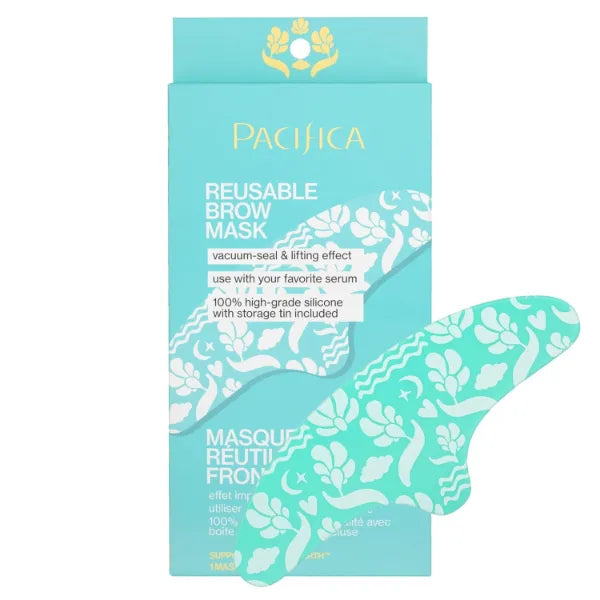 Pacifica Reusable Brow Mask – 100% Silicone Forehead Wrinkle Patch for Brow Lift, Reusable Anti-Wrinkle Pad Smooths Frown Lines, Vegan, Fragrance-Free, Vegan & Cruelty-Free, 1 Piece