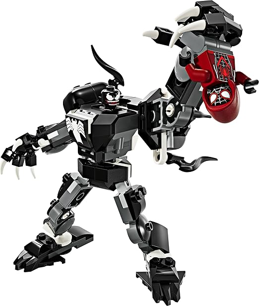 LEGO Marvel Venom Mech Armour vs. Miles Morales, Posable Spider-Man Toy Action Figure for Kids, Spidey Building Set with Minifigures, Super Hero Gifts for Boys and Girls Aged 6 Plus 76276