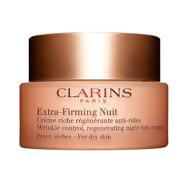Clarins Extra Firming Night Cream Anti Aging Moisturizer In Just 2 Weeks, Skin Appears Visibly Regenerated, Firmer and Tighter Evens Skin Tone Nourishes and Soothes Dry Skin Type 1.6 Oz