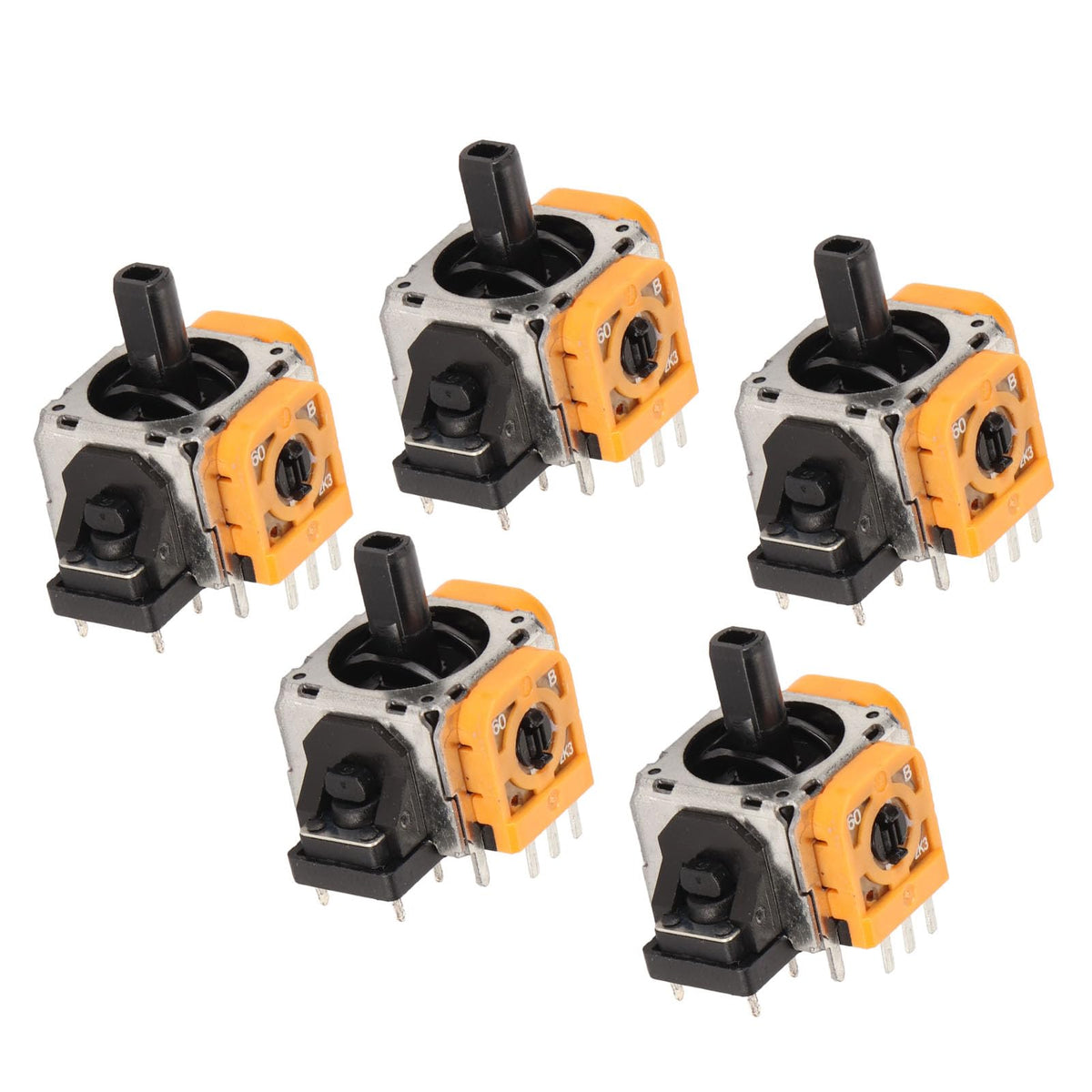 5pcs Analog 3D Joysticks for PS5 Controller, 3D Analog Sensor Wheel Thumb Sticks Joystick Replacement for PS5