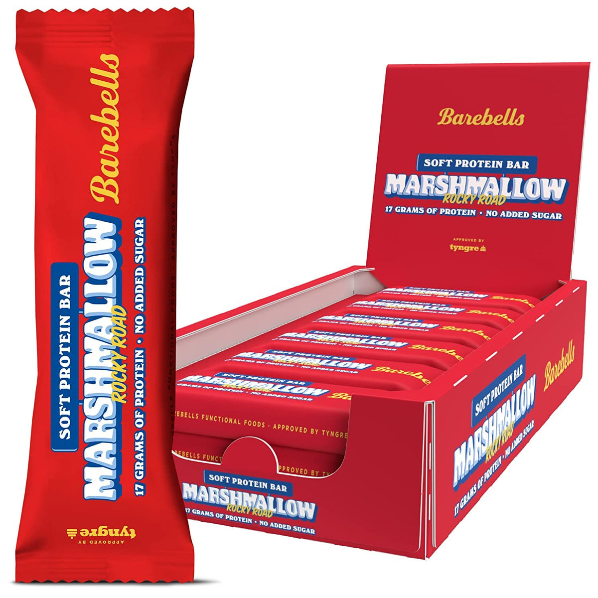 Barebells Marshmallow Soft Protein Bar - 55g (Pack of 12)
