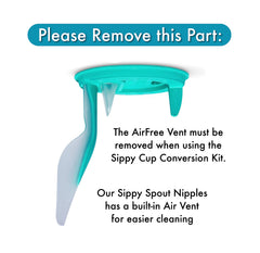 BelBeyo Sippy Cup Conversion Kit for Philips Avent Anti-Colic Baby Bottles | 2-Count | with Soft Silicone Spout , Weighted Any Angle Straw Ball, Bottle Handles and Straw Cleaning Brush (Sippy Kit)