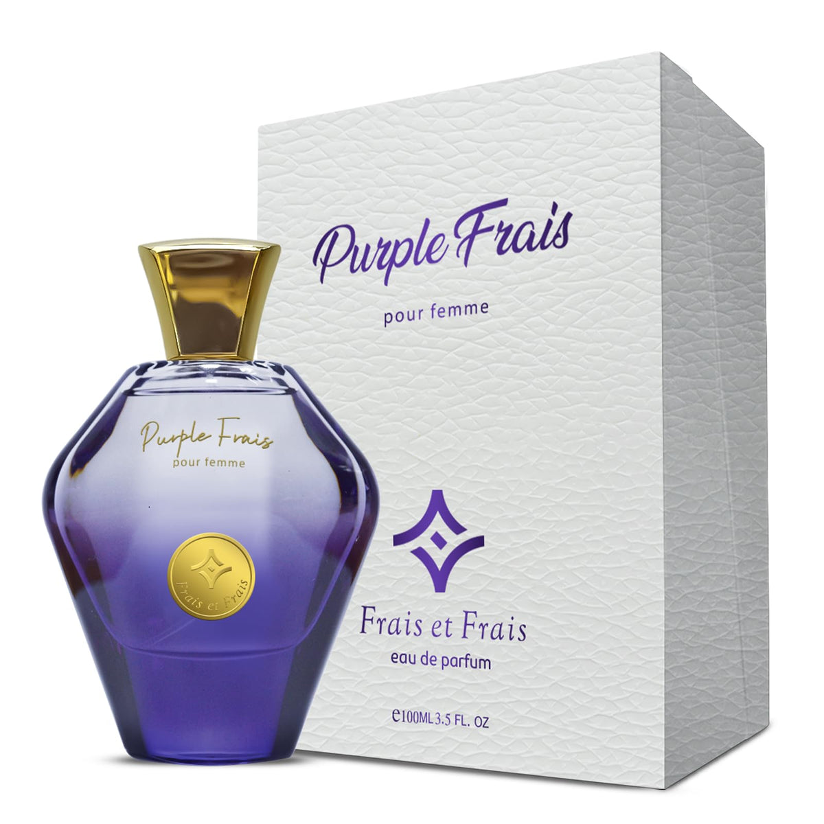 Frais Et Frais Purple Frais Perfume 100ML - Eau de Parfum - Women's Oriental Fragrance with Leather, Blackcurrant & Vanilla