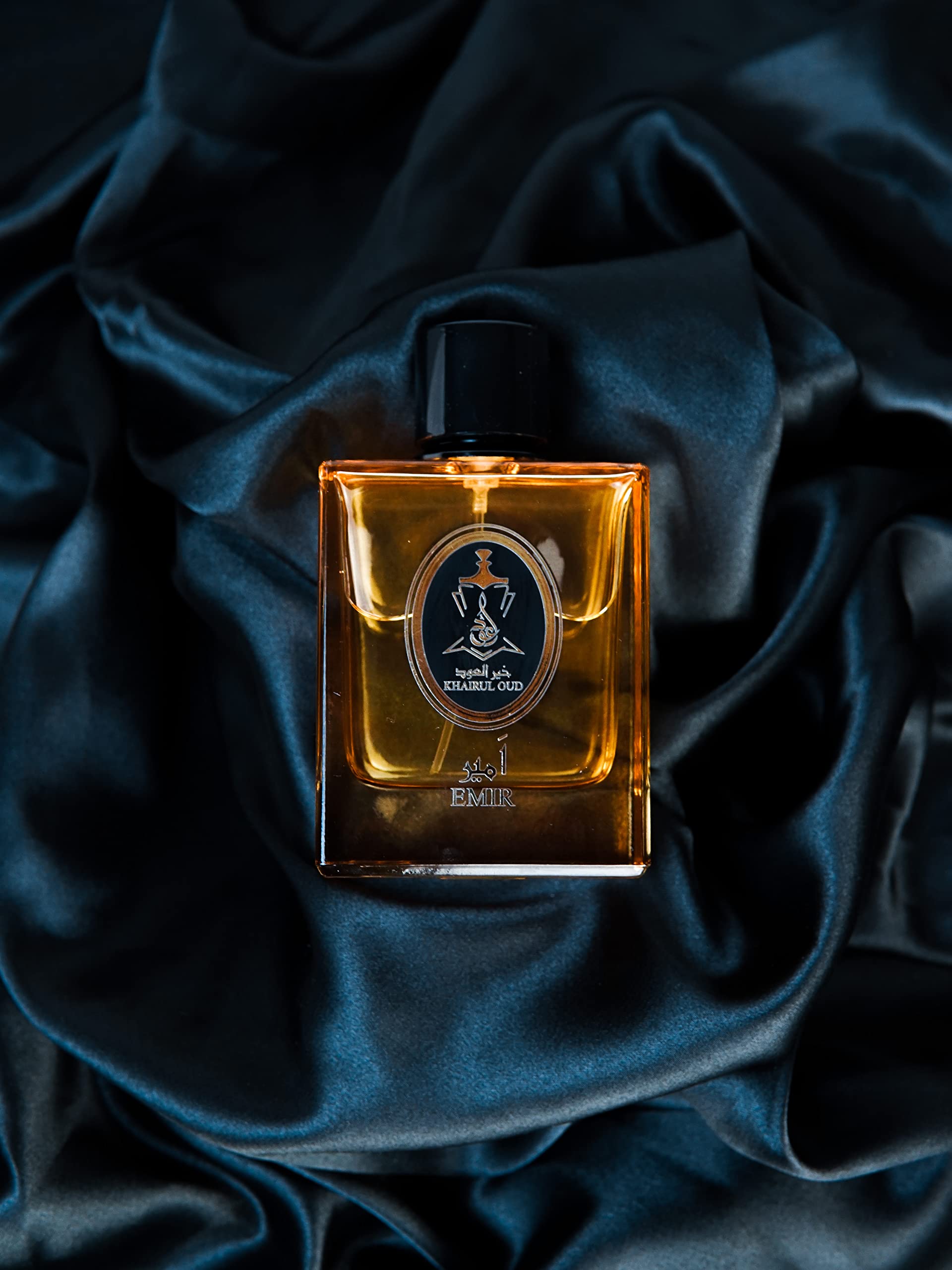 Emir Perfume by Khairul Oud Unisex Fragrance For Men Or Women 100ml with a Combination of Amber Sparkling Oud and Powerful Wood with a Blend of Orange and Fresh Spices