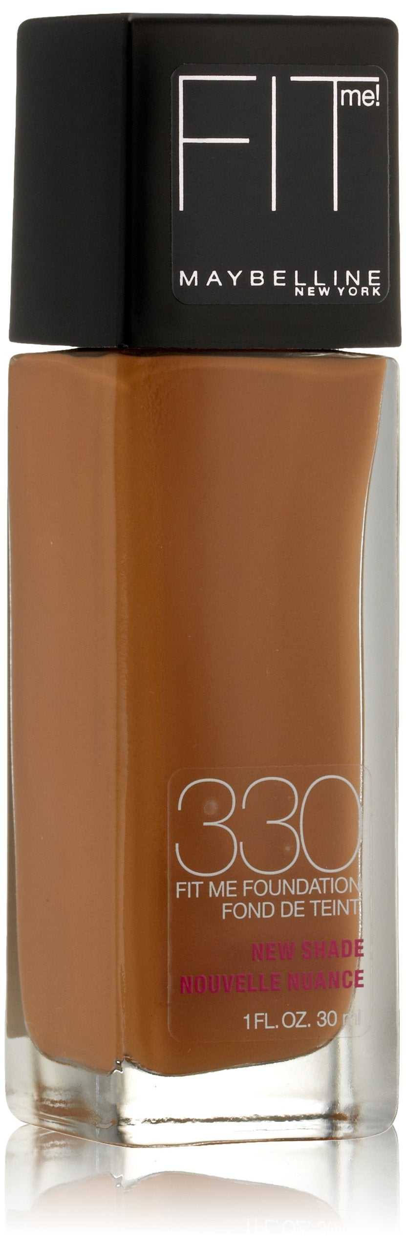 Maybelline Fit Me Dewy + Smooth Foundation, Toffee, 1 fl. oz. (Packaging May Vary)