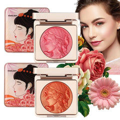 NALACAL 2-Piece Embossed Smooth Powder Blush Palette – Vibrant Orange and Pink Blushers for Flawless Cheeks, Featuring Matte Finish and Rich Pigmentation for Stunning Makeup Looks