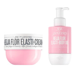 Sol de Janeiro Beija Flor Elasti-Cream and Body Oil Bundle | Elasticity-Boosting Duo | Full Size Body Cream & Oil | Cheirosa 68 Scent