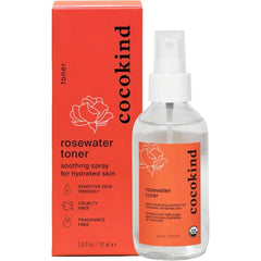 Cocokind Jumbo Rosewater Facial Toner, Multipurpose Spray to Set Makeup, Double Cleanse, and Balance Skins pH, Made with Rose Hydrosol