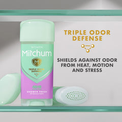 Mitchum Women Gel Antiperspirant Deodorant Twin Pack, Shower Fresh, 3.4oz.