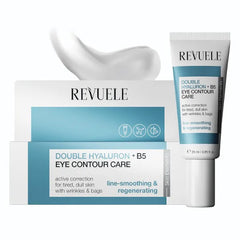 REVUELE Double Hyaluron + B5 Eye Contour Care, Hydrating Eye Cream with Provitamin B5 & Dual Hyaluronic Acid, Smooth-Looking Eye Area 0.85 fl.oz