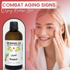 Drsous Ca Radish Oil 100ml | Cold Pressed Concentrated Therapeutic Grade Carrier Oil for Hydrates & Soothes Skin | Supports Healthy Scalp | Made in Palestine