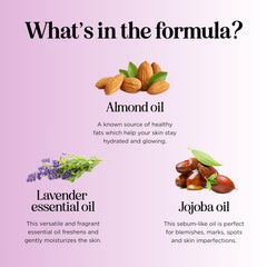 Sensual Massage Oil for Couples - No Stain Lavender Massage Oil for Massage Therapy and Relaxing Massage Oil with Sweet Almond Oil for Skin - Anti Aging Moisturizer and Natural Body Oil for Dry Skin
