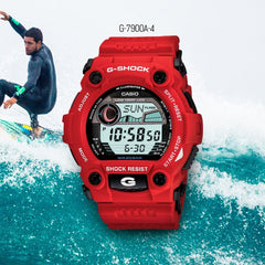 Casio AW 500Bb 1E G Shock Analog Digital Watch - Red / Grey