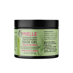 Mielle Organics Rosemary Mint Strengthening Edge Gel For Sleeking And Taming Hair, 57 g