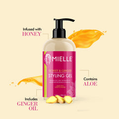 Mielle Organics Honey & Ginger Styling Gel, 13 Ounces