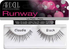 Ardell Professional Runway Eye Lashes, Claudia-  human hair lashes, Black