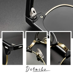 Joopin Polarized Semi Rimless Sunglasses Men Women, Classic Half Frame Sun Glasses UV Protection