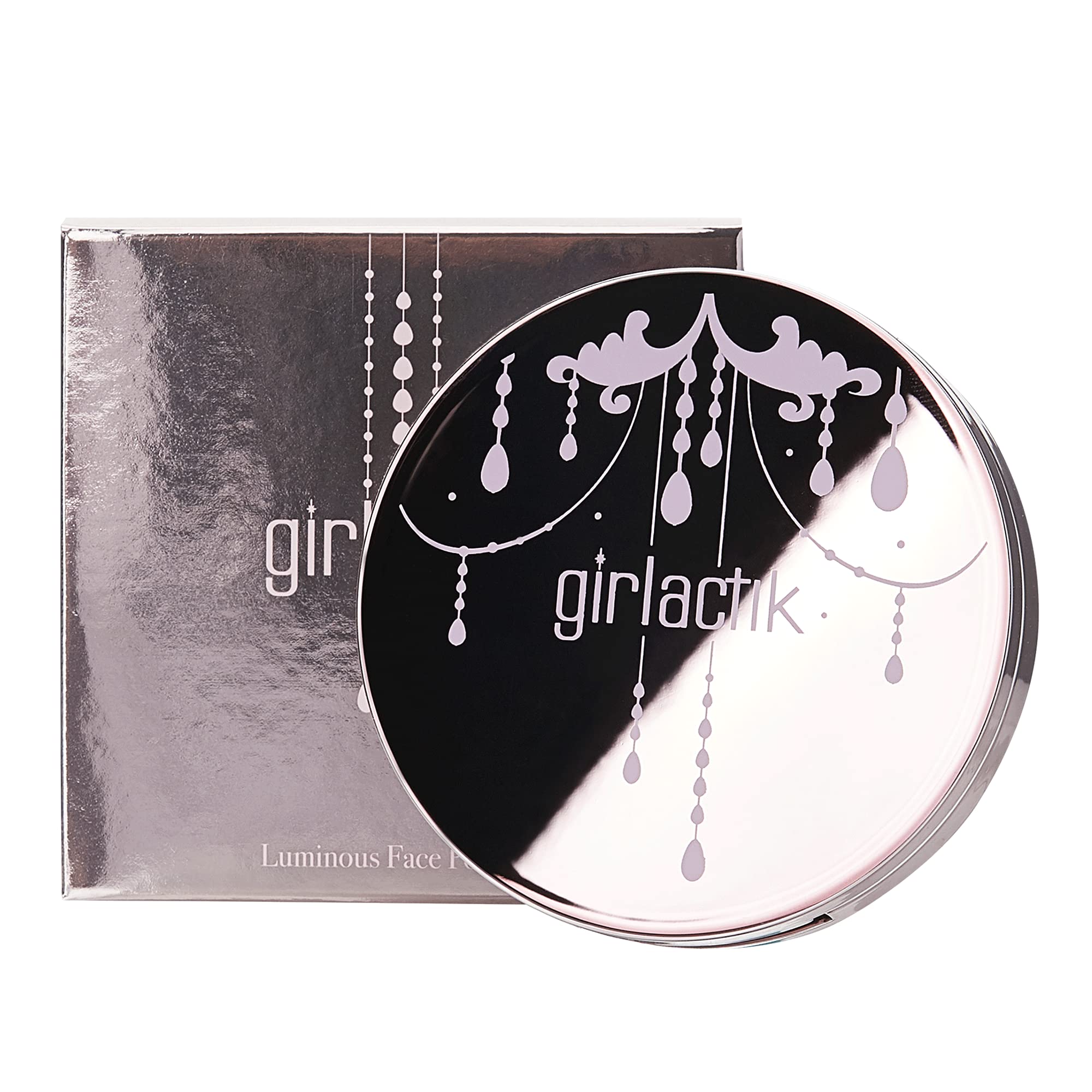 Girlactik Usa. 2-In1 Compact Face Pressed Powder & Contour Bronzer. Weightless, Buildable Coverage. Velvet Finish. -Medium