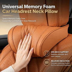 Universal Car Neck Pillow, Memory Foam Car Headrest Neck Pillow, Black