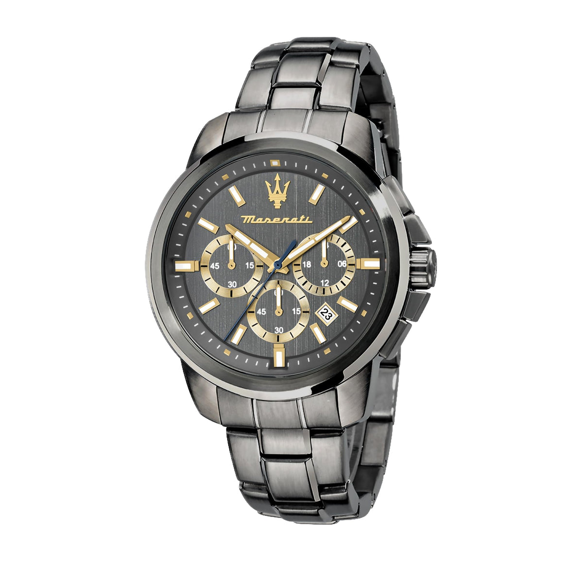 Maserati Men's R8873621007 SUCCESSO Analog Display Quartz Grey Watch, Black, Chronograph,Quartz Movement