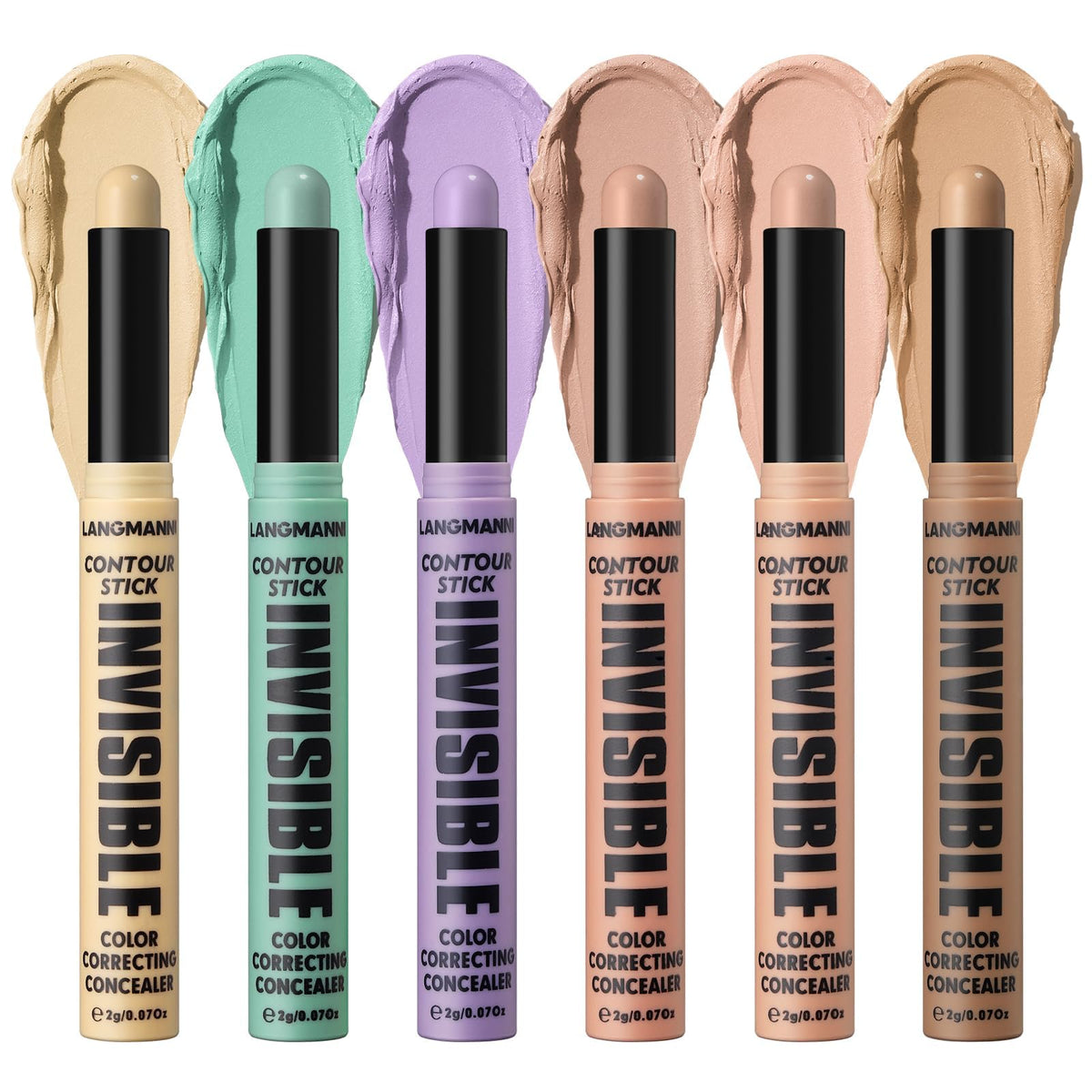 KASTWAVE 6 Color Contour Stick Concealer Bronzer Stick Cream Palette Contour Multifunctional Contouring Makeup Kit for Face Highlighter Makeup Stick Set Long Lasting & Waterproof