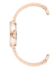 Anne Klein Women's Genuine Diamond Dial Bangle Watch with Bracelet Set, AK/3620