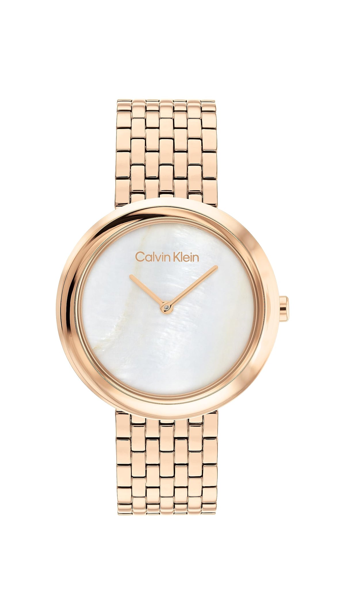 Calvin Klein TWISTED BEZEL Women's Watch, Analog - Carnation Gold