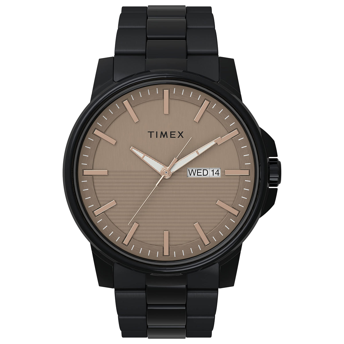 Timex Men's Dress 45mm Watch - Black/Taupe