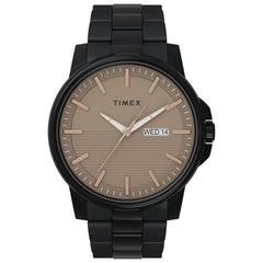 Timex Men's Dress 45mm Watch - Black/Taupe