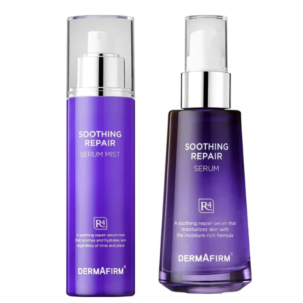 Dermafirm Soothing Repair Facial Serum R4 Mist and Hydrating Serums Korean Face Mist Hydrating Spray for Dark Spots w/Eucalyptus, Peptide & Collagen Korean Facial Serum for Sensitive Skins