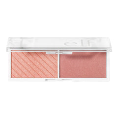 e.l.f. Bite-Size Face Duo, Highlighter, Bronzer & Blush Palette, Blendable & Buildable Colour, Watermelon, 0.049 Oz (1.4g)