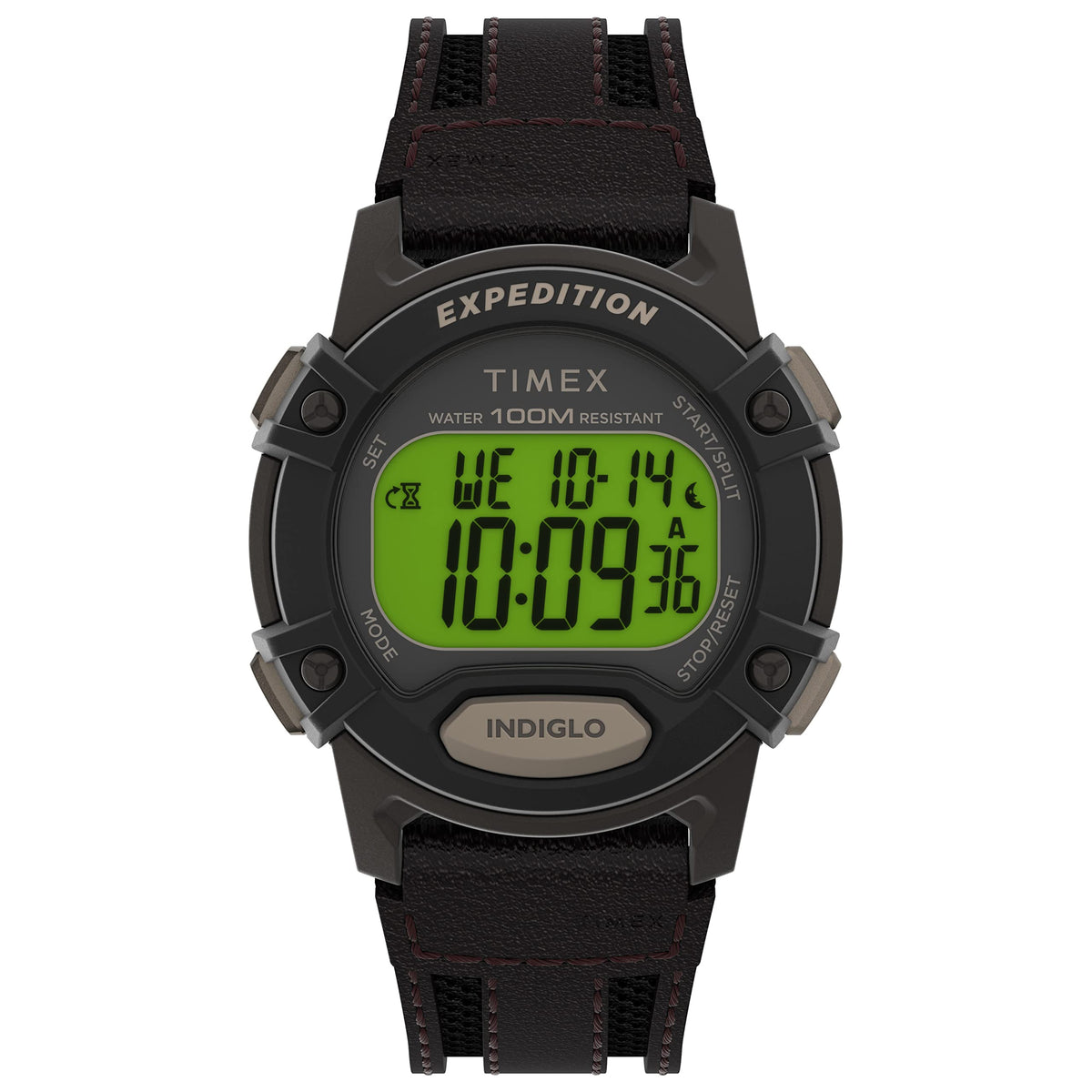 Timex Men's T49949 Expedition Digital CAT - Brown/Digital Green/Brown