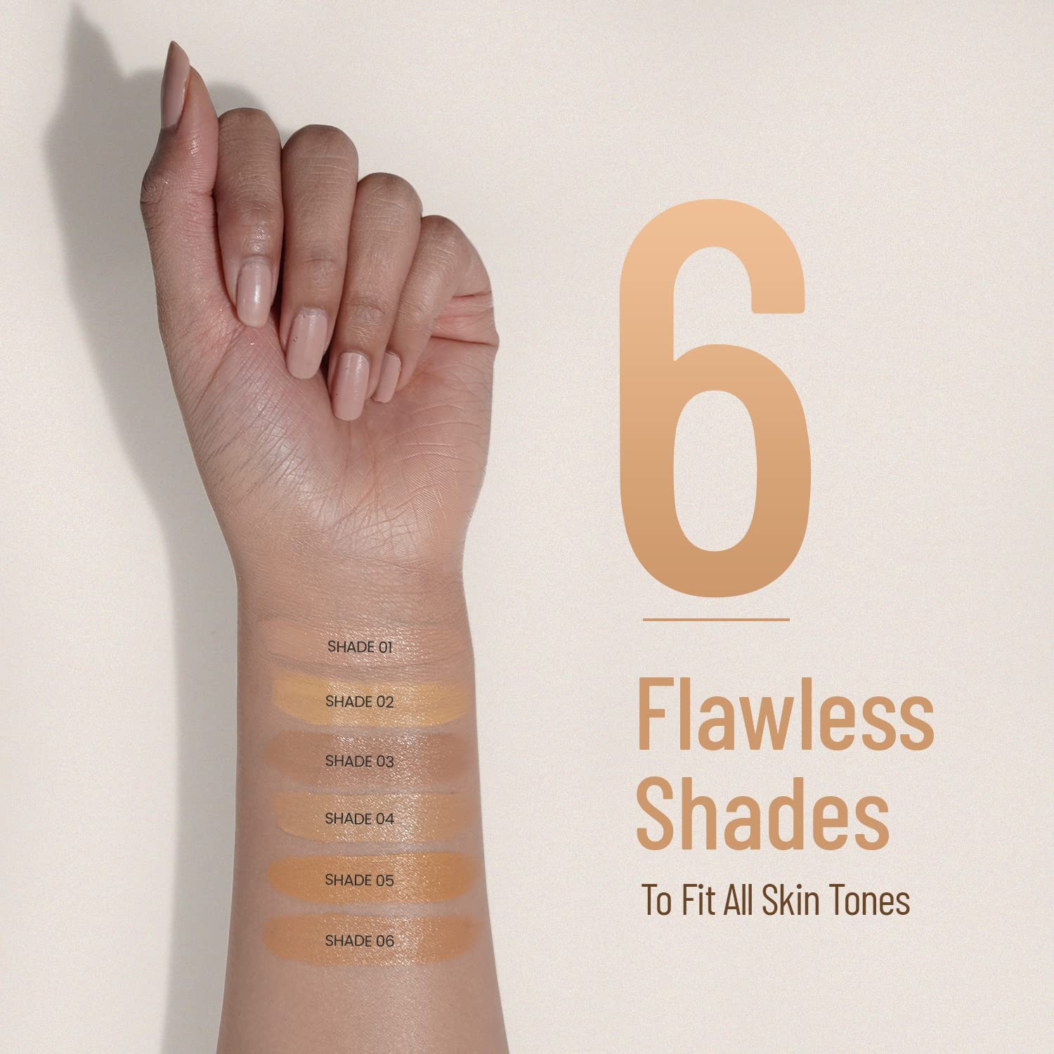 Swiss Beauty Studio Finish Full coverage Foundation, Face Makeup, Natural Beige, 30ml