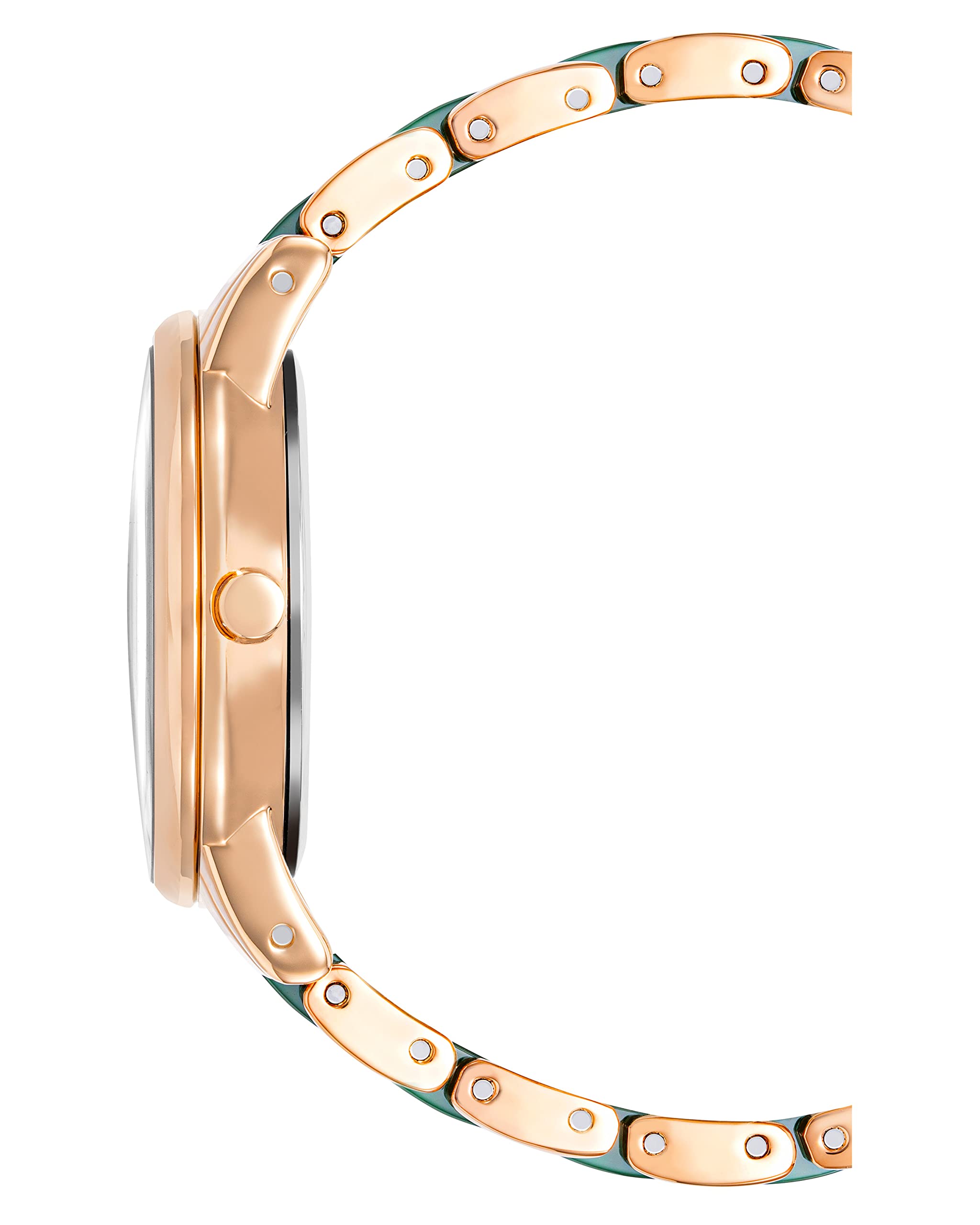 Anne Klein Case Nickel compliant rose gold round 32mm x 38.5m