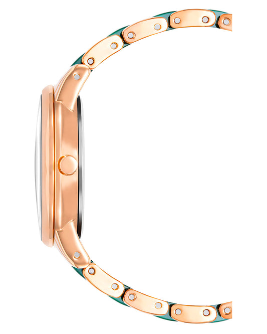 Anne Klein Case Nickel compliant rose gold round 32mm x 38.5m