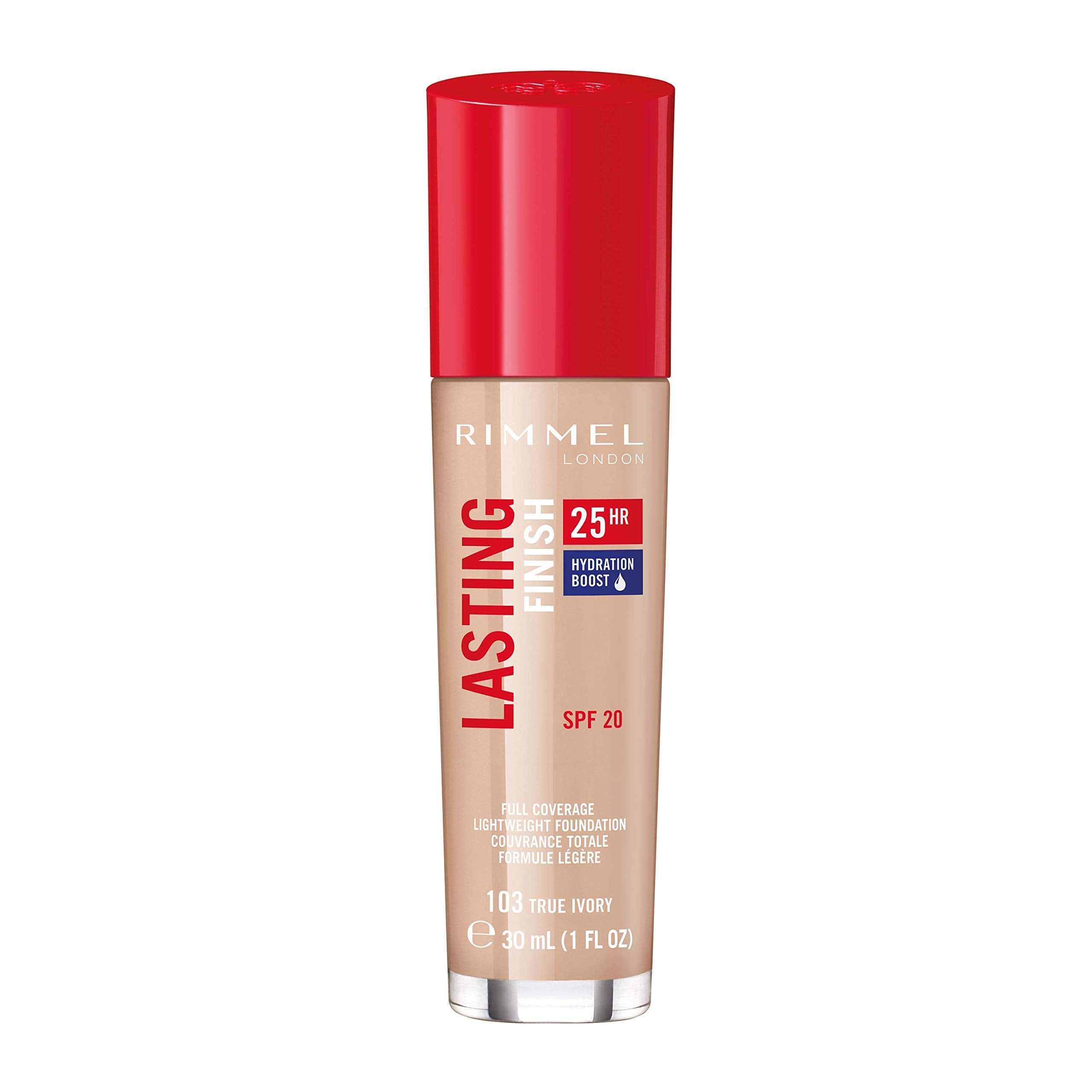 Rimmel London, Lasting Finish 25 Hour Foundation, 103 True Ivory, 30 ml