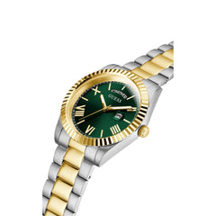 Guess US Men's Two-Tone and Green Analog Watch