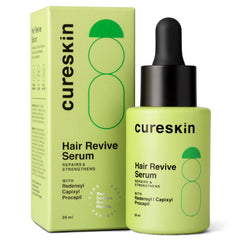 Cure Skin Hair Revive Serum for Women & Men | Restores Hair Thickness & Strength with Redensyl, Capixyl & Procapil | Hair Growth Serum for Women & Men, 30ml (Pack of 1)