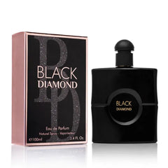 URBAN COLLECTION Black Diamond for Women Eau De Parfume- Top Notes of Pink Pepper & Orange Blossom - Base Scents of Warm Vanilla, Patchouli, Cashmere Wood & Cedar - Natural & Paraben Free - Elegant 100ml Bottle