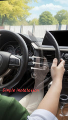 Sweet seven Carbon Fiber Steering Wheel Cover - Non-Slip Universal Fit for Men and Women - Enhance Safety and Style - Black Car Wheel Protector Accessory