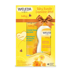 Weleda Baby Calendula Body Wash and Shampoo Set, 6.8 fl oz (2 Pack) Botanically Enriched Baby Care with Calendula and Sweet Almond Oil