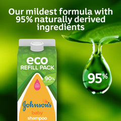 Johnson's Baby Johnson Baby Gold Shampoo, Hypoallergenic & pH Balanced for Babyâ€™s Delicate Skin, Eco Refill Pack for 90% Less Plastic 1000 ml