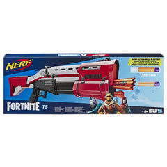 Nerf Fortnite Ts Blaster -- Pump Action Dart Blaster, 8 Official Nerf Mega Fortnite Darts, Dart Storage Stock -- For Youth, Teens, Adults